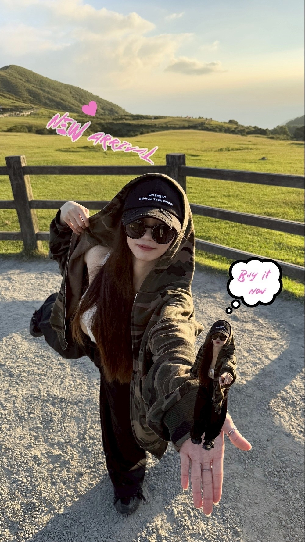 BOXY短寬街頭迷彩連帽外套 68970