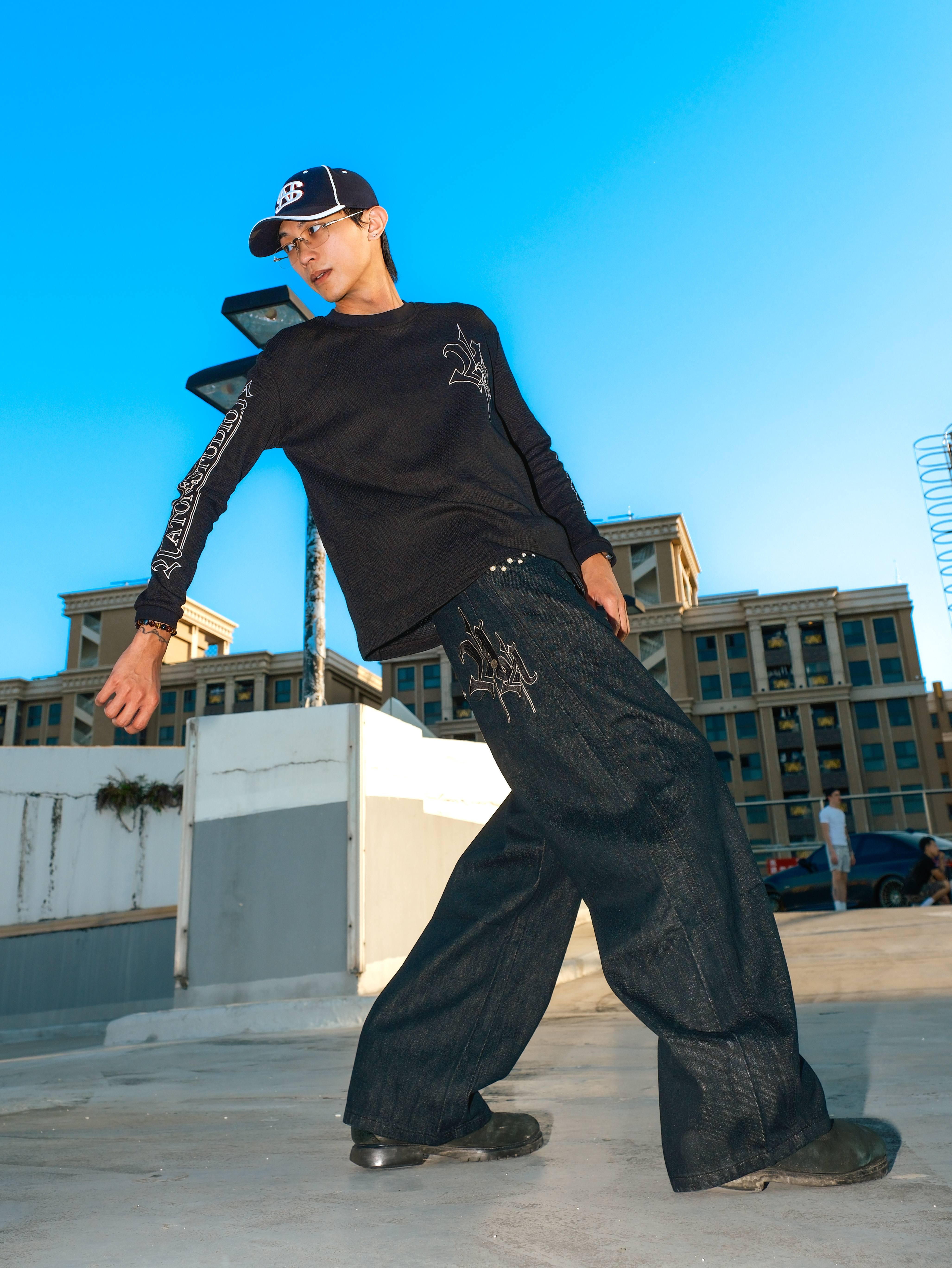 ATONE LOGO WAFFLE LONGSLEEVE