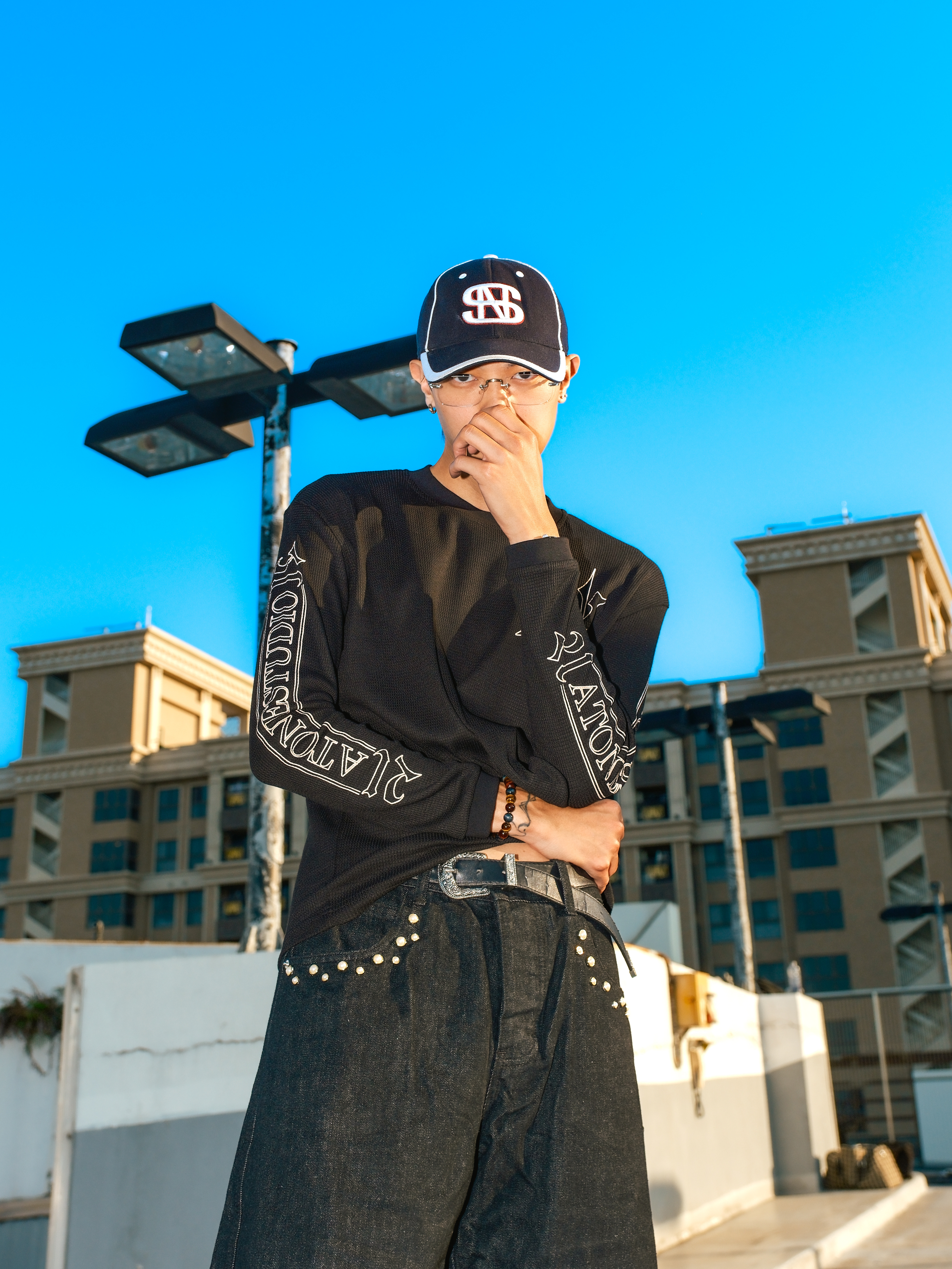 ATONE LOGO WAFFLE LONGSLEEVE