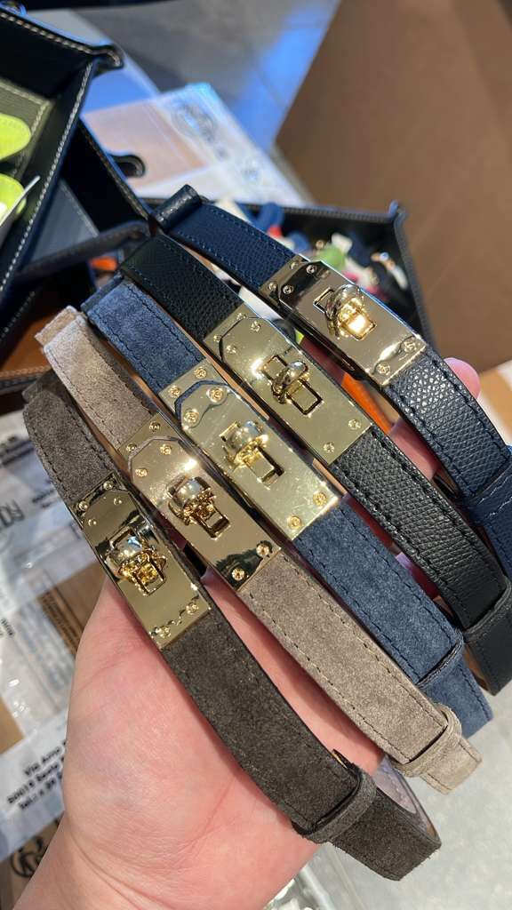 【直播】意大利皮具 LL102627 幼身皮帶