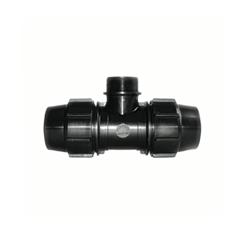 HDPE鎖式-外牙三通