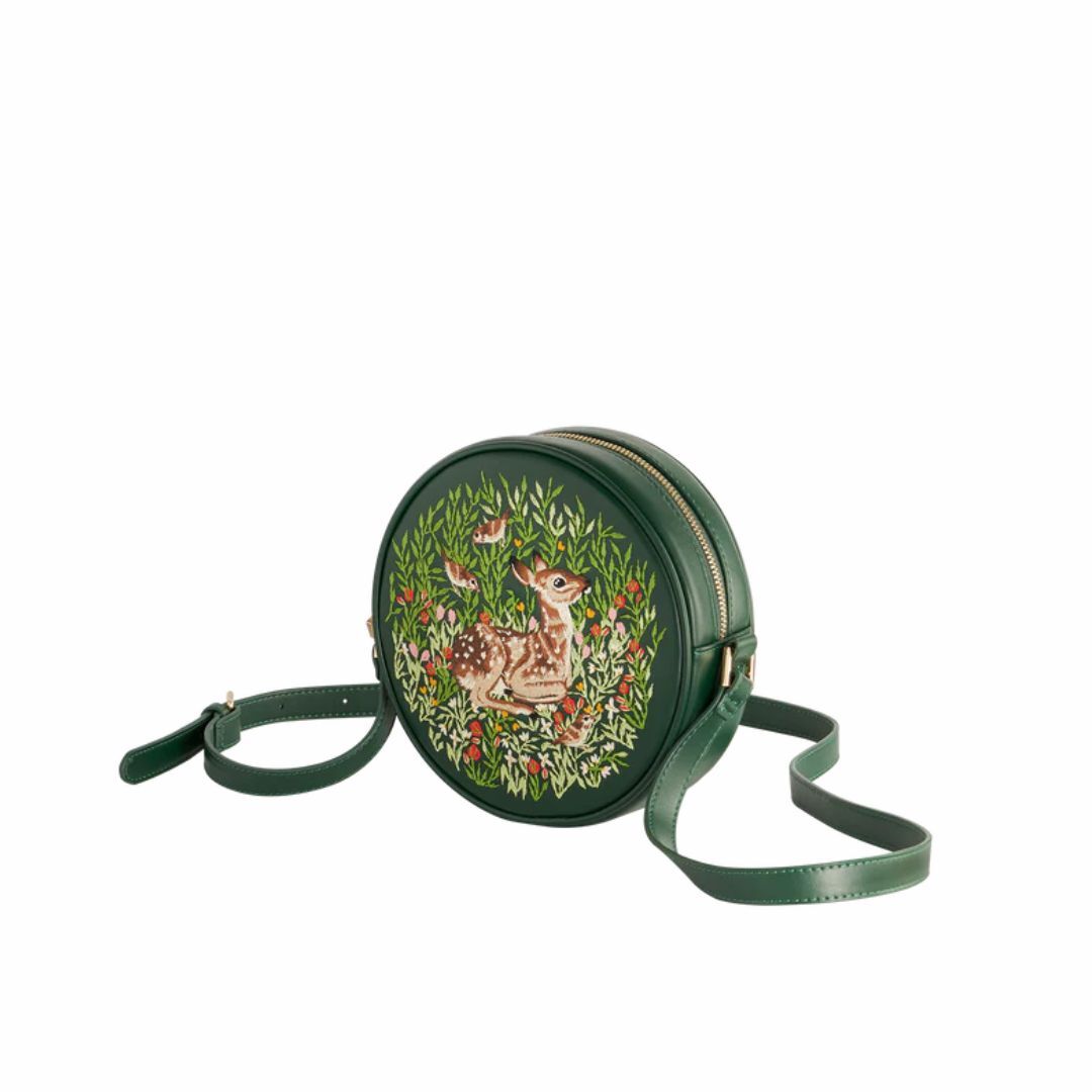 1FD1027-016 FABLE ENGLAND Fable Chloe Fawn Circle Bag Green #47210 (EU)