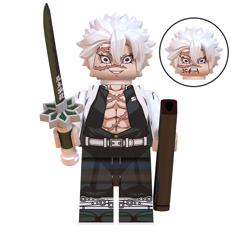 Demon Slayer Shinzugawa Sanemi Custom Minifigures Fit Lego WM6137 WM2337