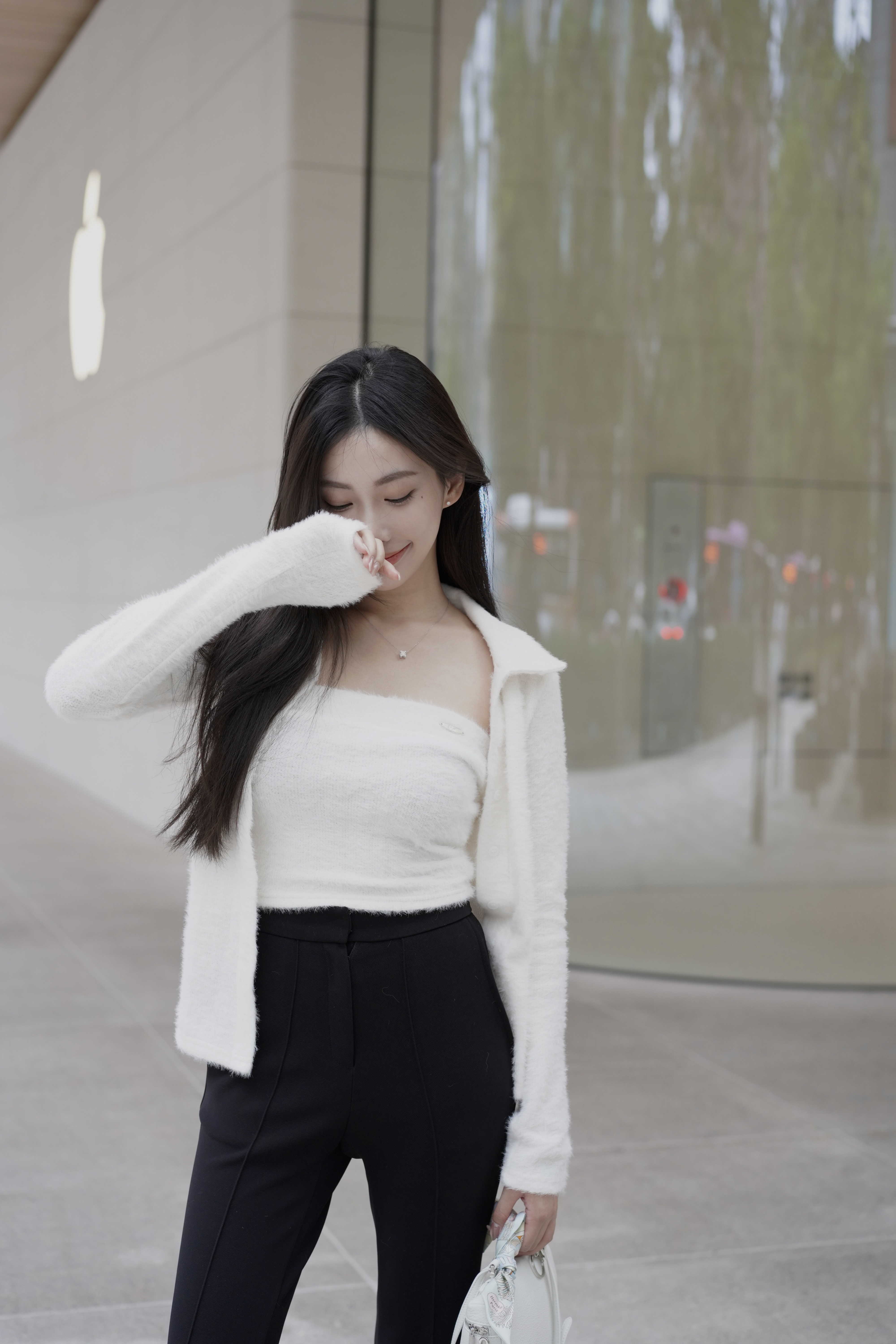 🇰🇷毛絨平口襯衫兩件組