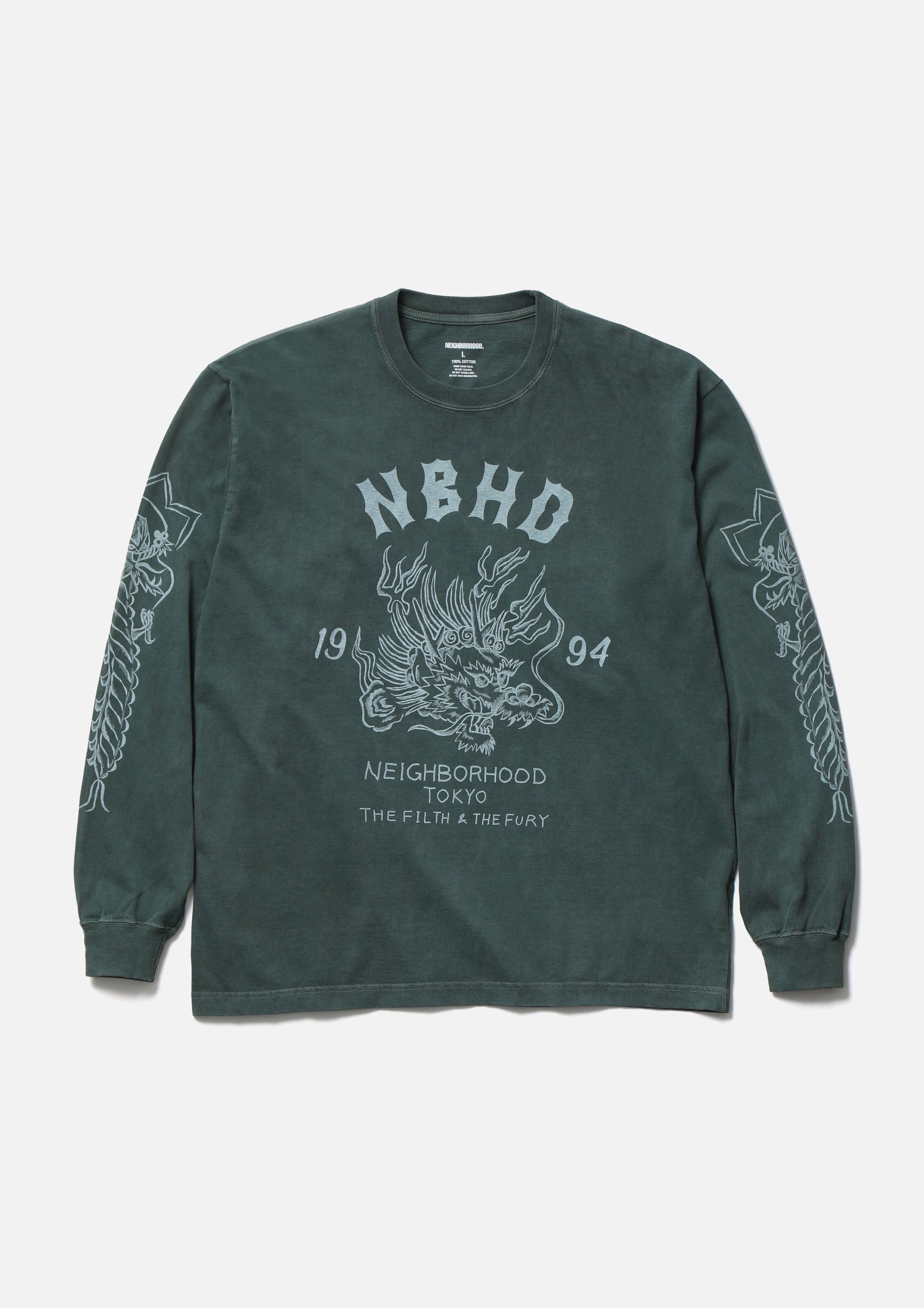 2025AW NEIGHBORHOOD NBHD NH . TEE LS-14 水洗 龍 老虎 長T 現貨 252PCNH-LT14