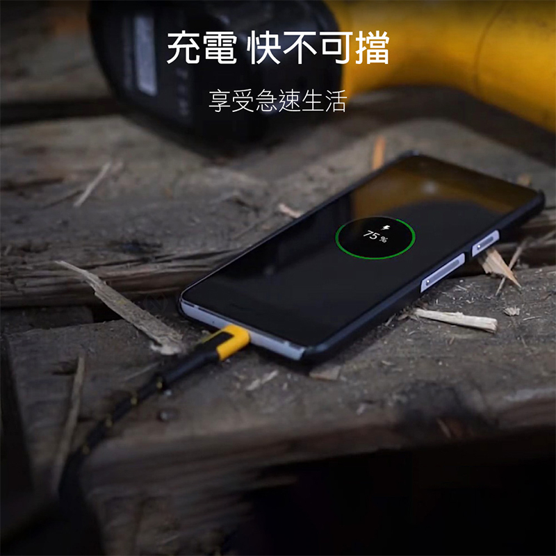 DEWALT 美國 得偉｜Type-C to Type-C 充電傳輸線｜長 180cm｜C-C｜DXMA1311354E 充電線