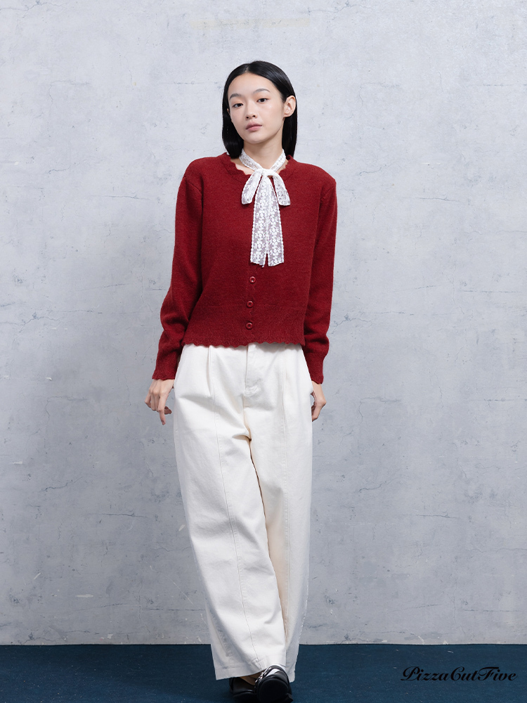 [SALE]蝴蝶結絲帶針織外套 PizzaCutFive PCF253415022