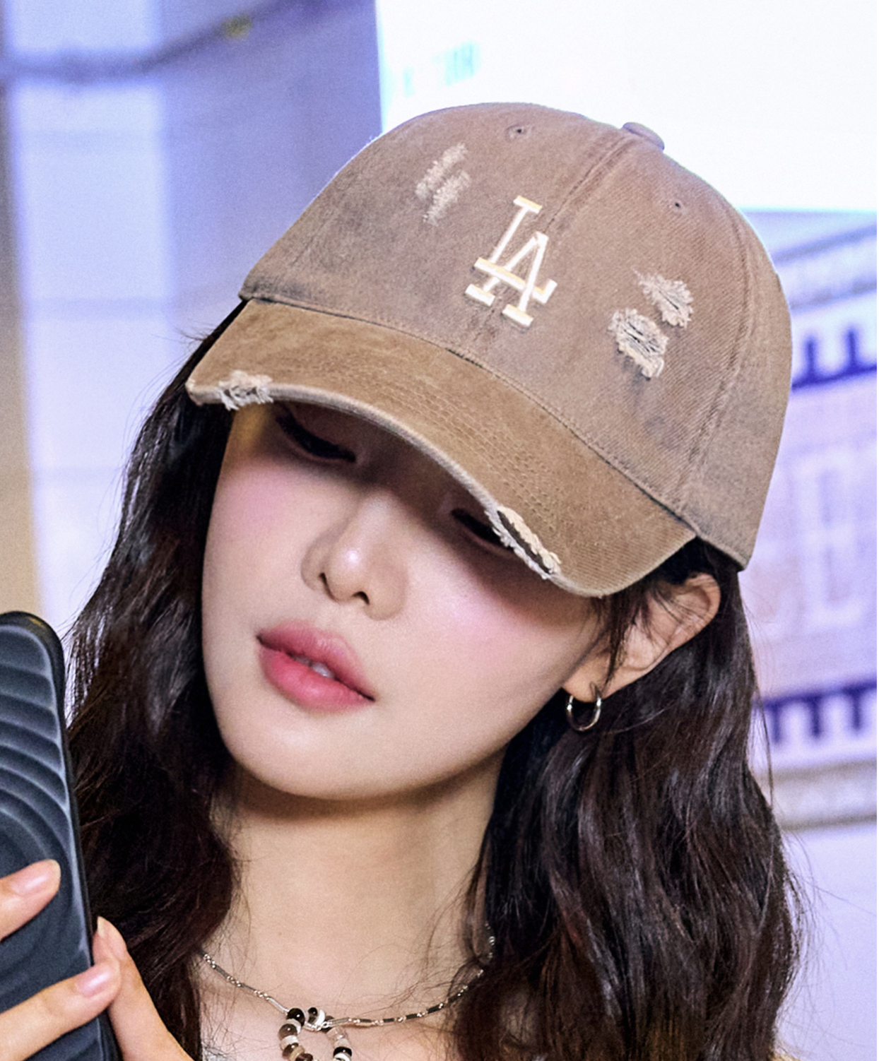 【代購】MLB X Karina 卡寶同款 水洗棒球帽 (3色)