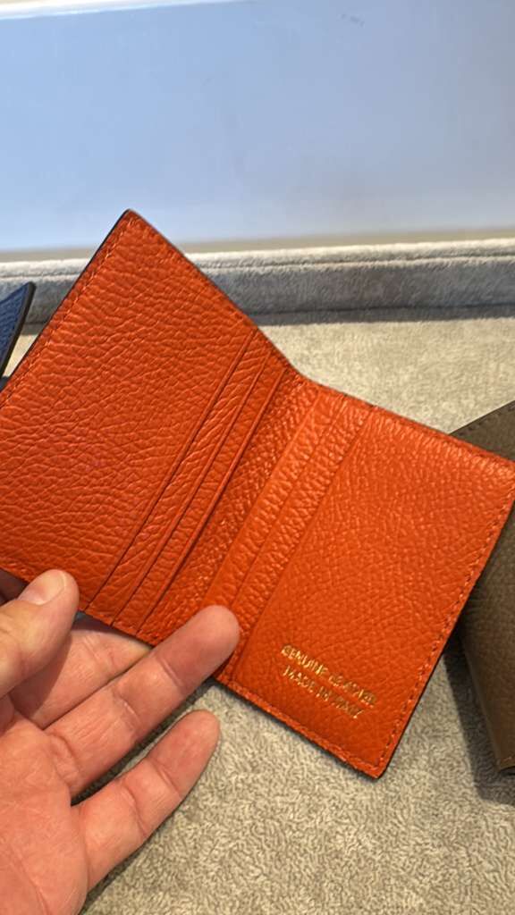 【直播】意大利皮具 LL102633 摺疊卡套