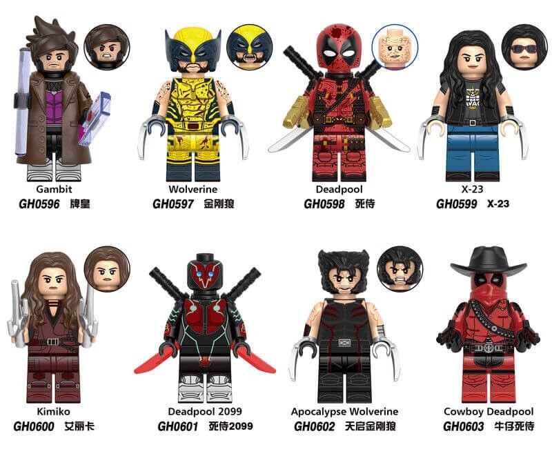 Deadpool Custom Minifigures Minifigs Fit Lego G0176