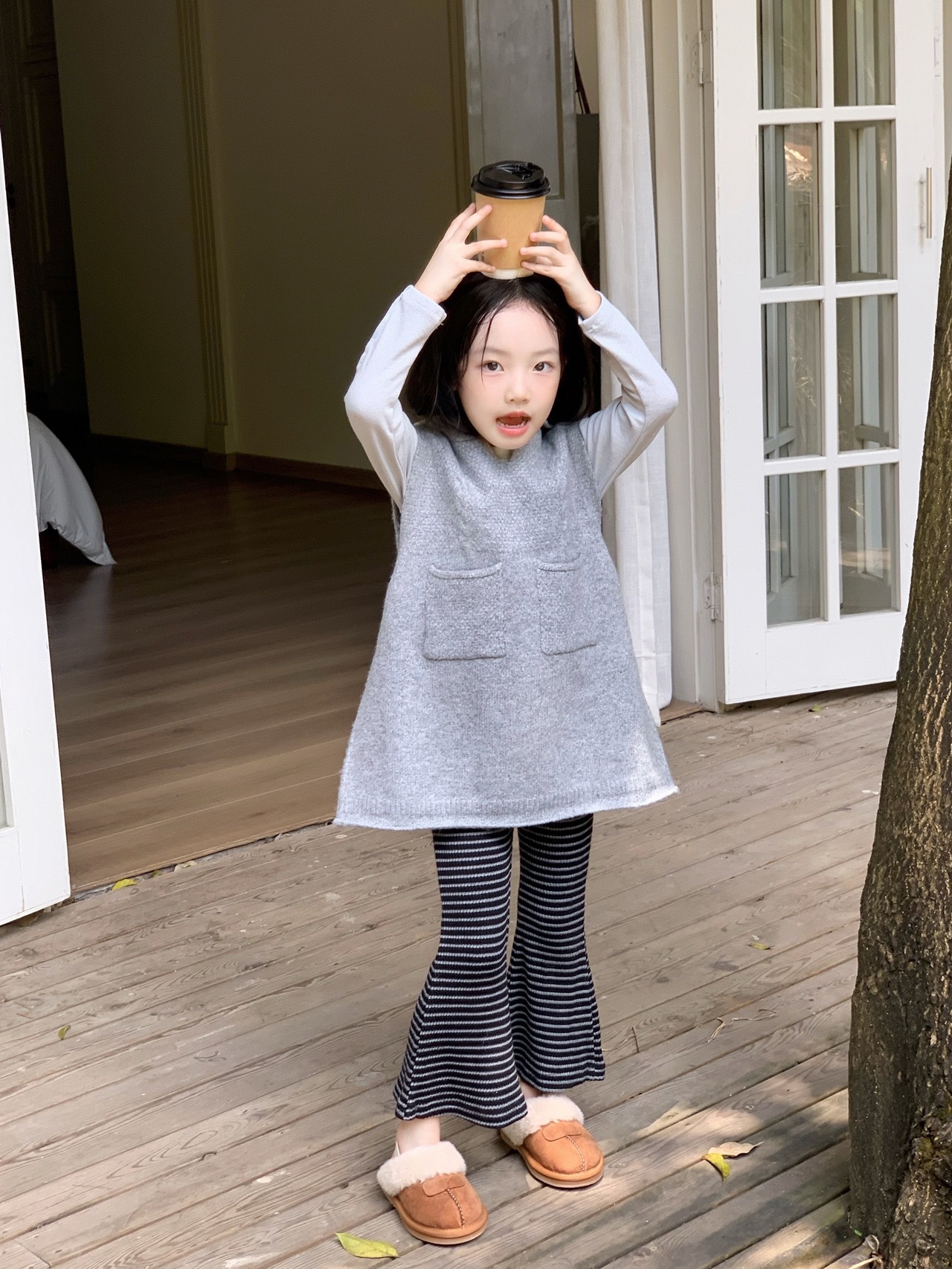 現貨｜打底衫黑130 格雷系灰套裝 ᝰ.