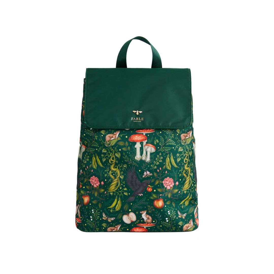 1FD1027-026 FABLE ENGLAND Catherine Rowe x Fable Into the Woods Green Backpack #47069 (EU)