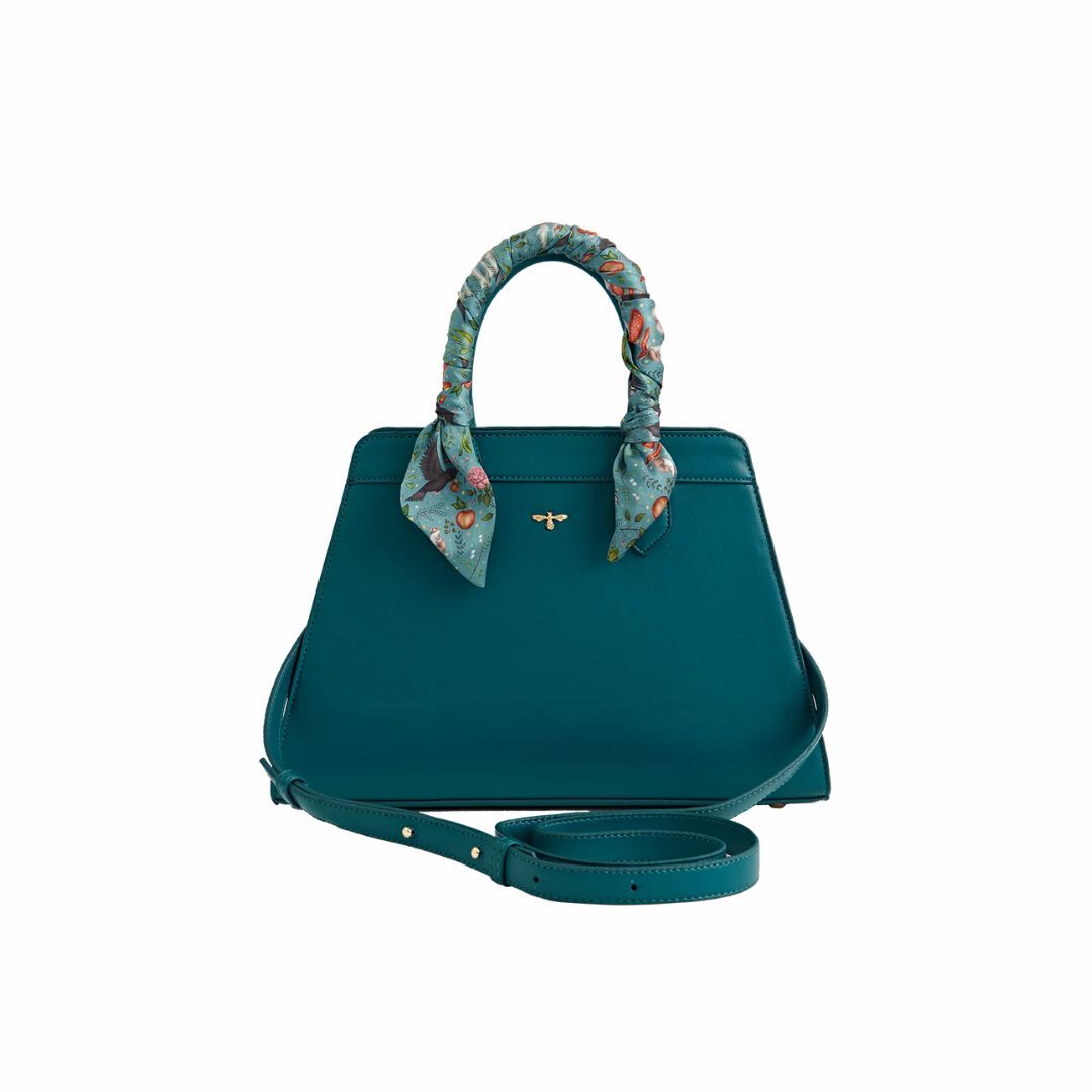 1FD1027-028 FABLE ENGLAND Catherine Rowe Into The Woods Tote - Teal #47154 (EU)