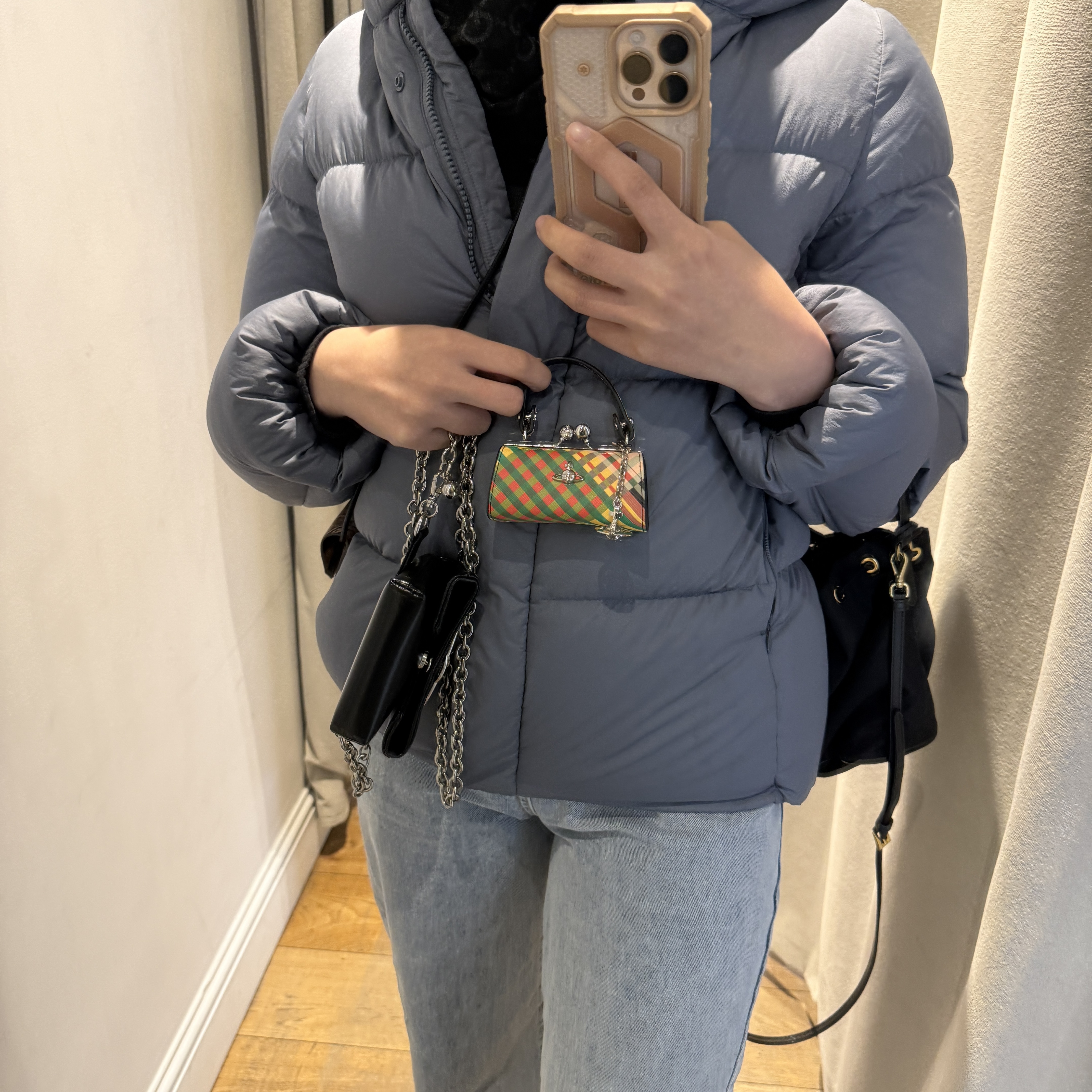 Vivienne Westwood Saff Print Dolla Bag combat Tartan