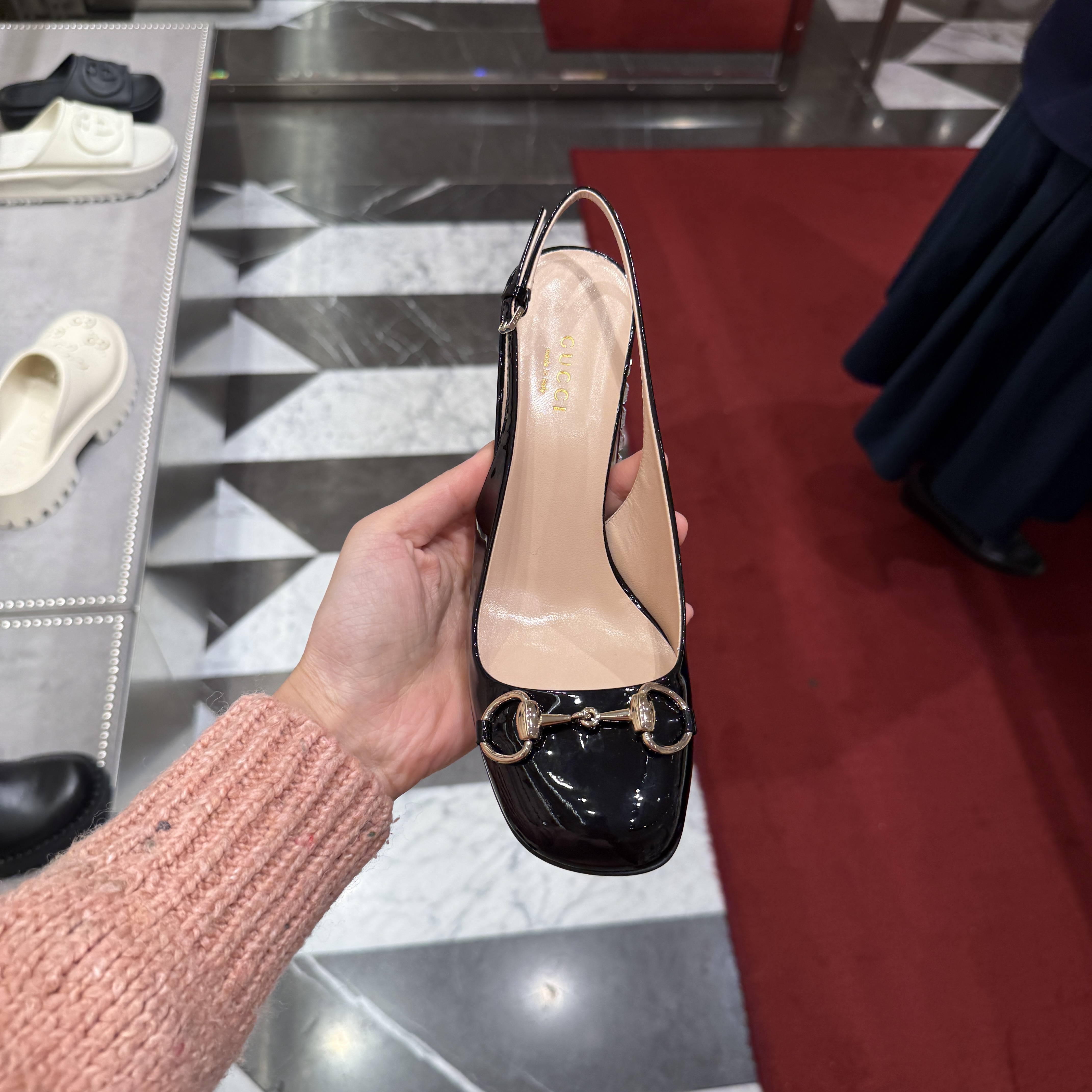 Gucci Lady Horsebit Heels Slingbacks 795984