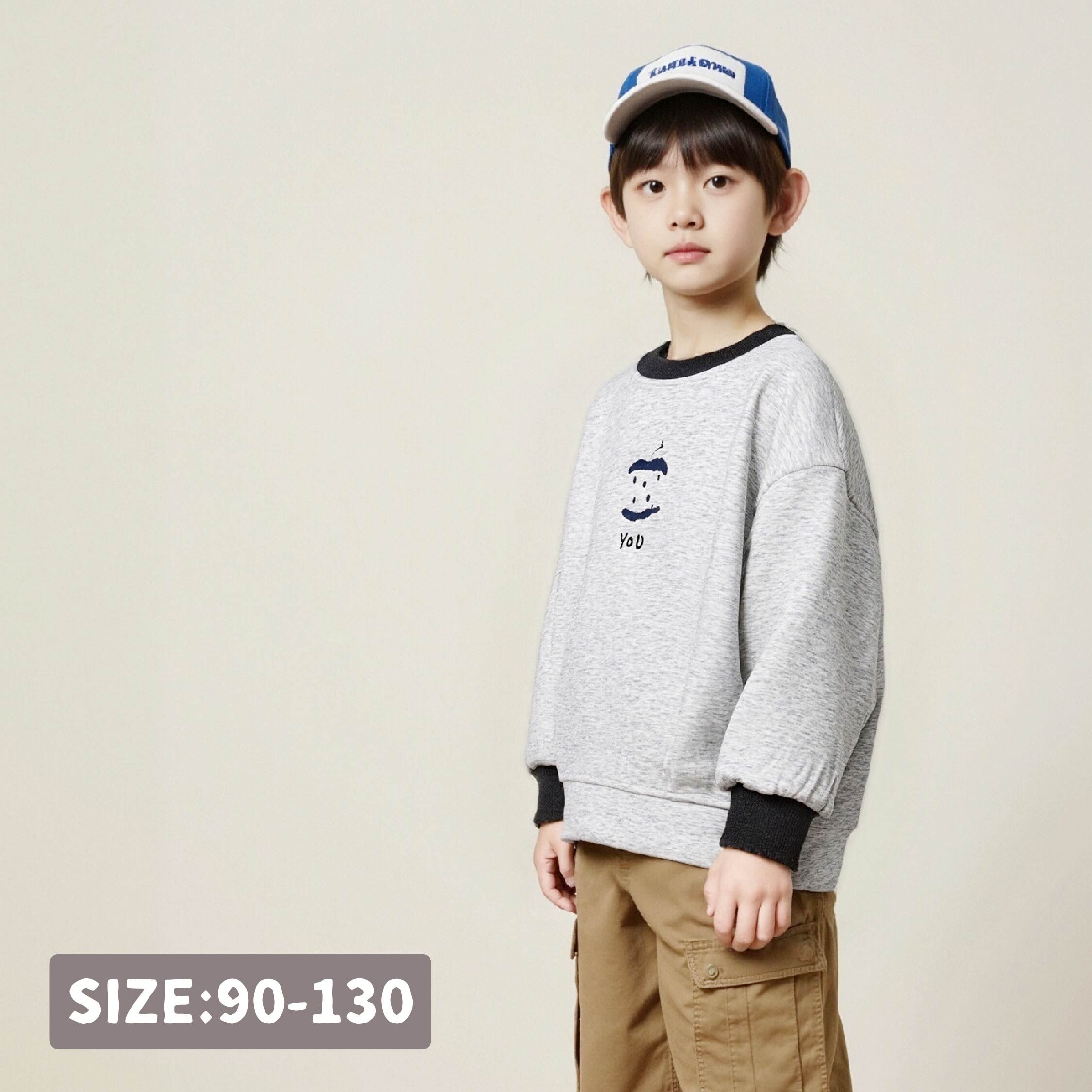 【H55599】簡約百搭蘋果上衣