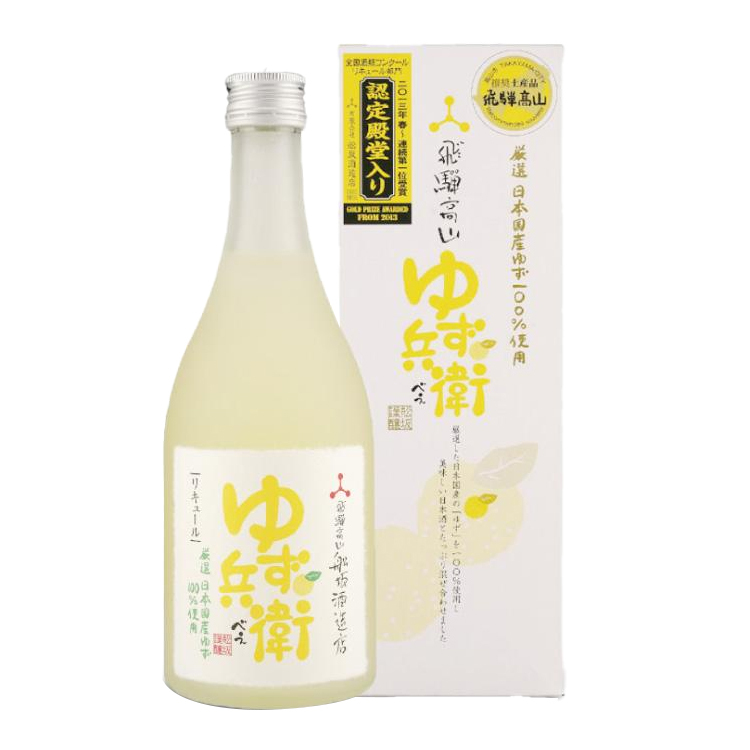 舩坂酒造飛驒高山兵衛柚子酒 (連盒) Funasaka Yuzu Bei 500ml