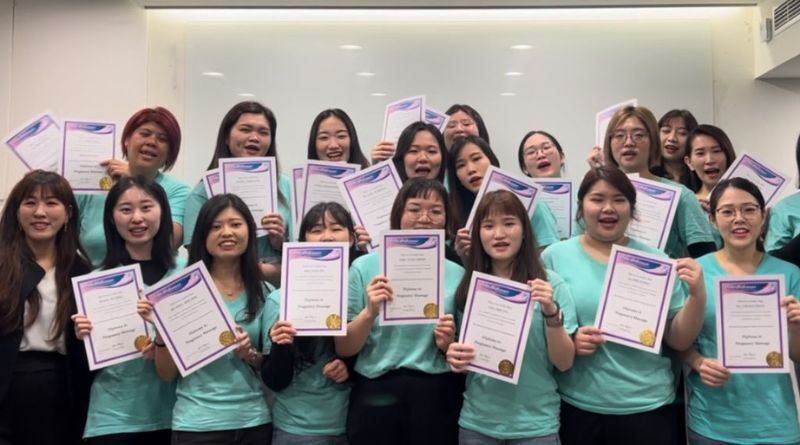 逗dollspa考取孕婦按摩國際證照