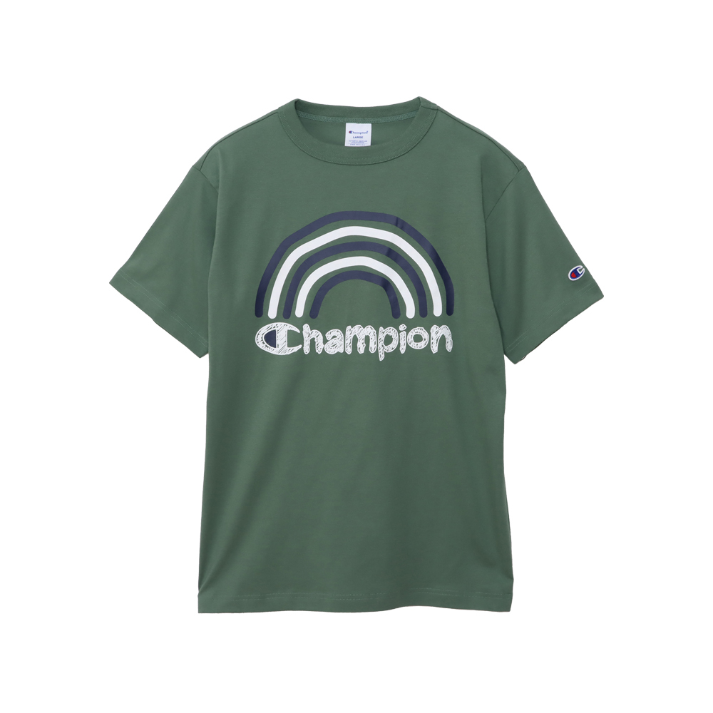 男款 -BASIC 手繪印花 短袖TEE-綠色（C3-A302-670）