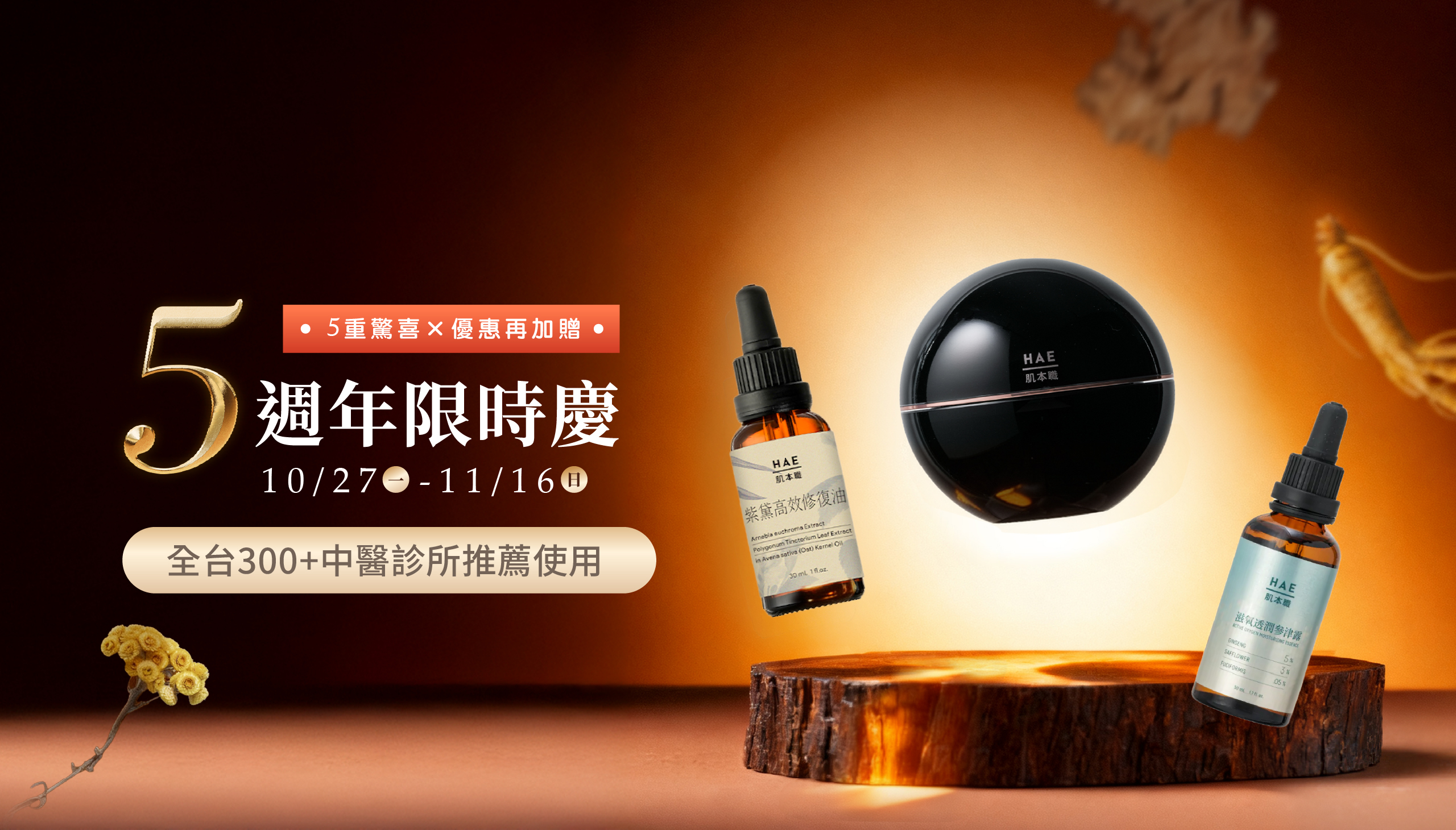 HAE, 肌本職, 中醫師共研,五週年限時慶, 週年慶 ,