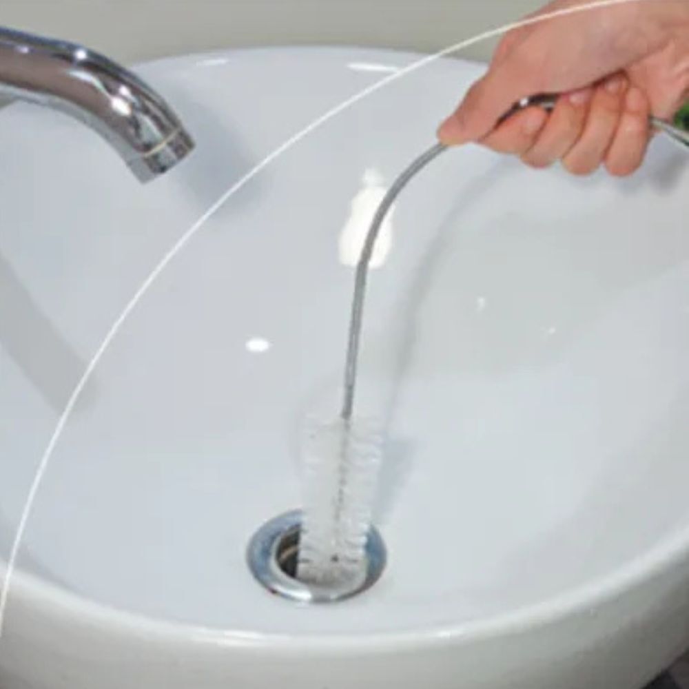 超能彎排水管疏通刷｜304不鏽鋼彈性軟管 清潔刷 洗手台 浴缸 洗碗槽 水管毛髮清潔神器 【輕鬆購五金百貨】