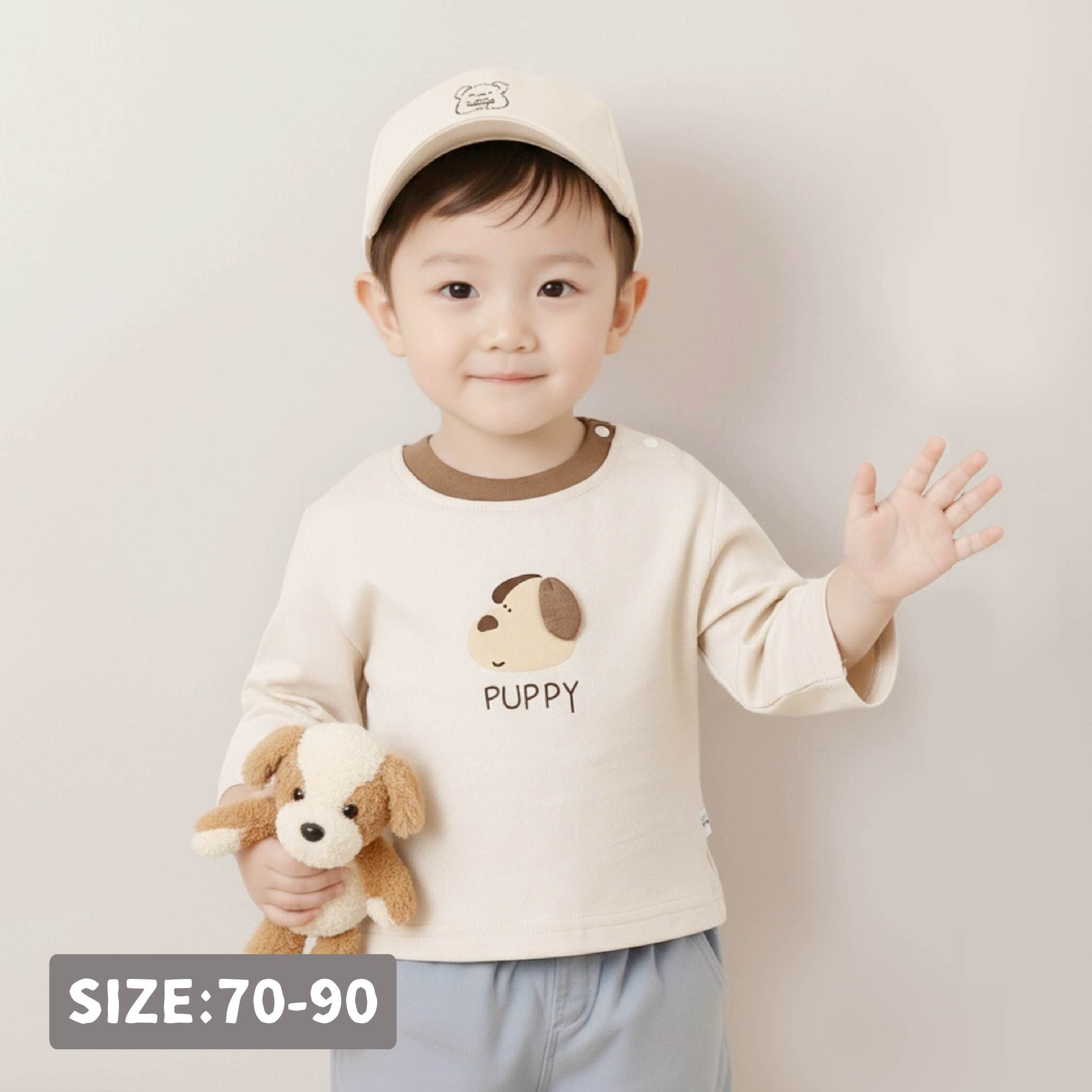 【H55493】快樂小狗狗上衣