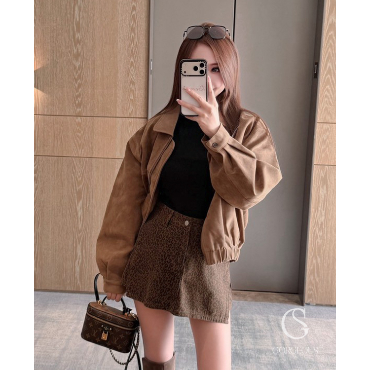 G5195 「零小腹A字片裝牛仔褲裙」