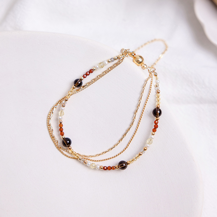 十一月誕生石 • 向日葵 • 眼中只有你 – 茶晶黃水晶 – 手鍊