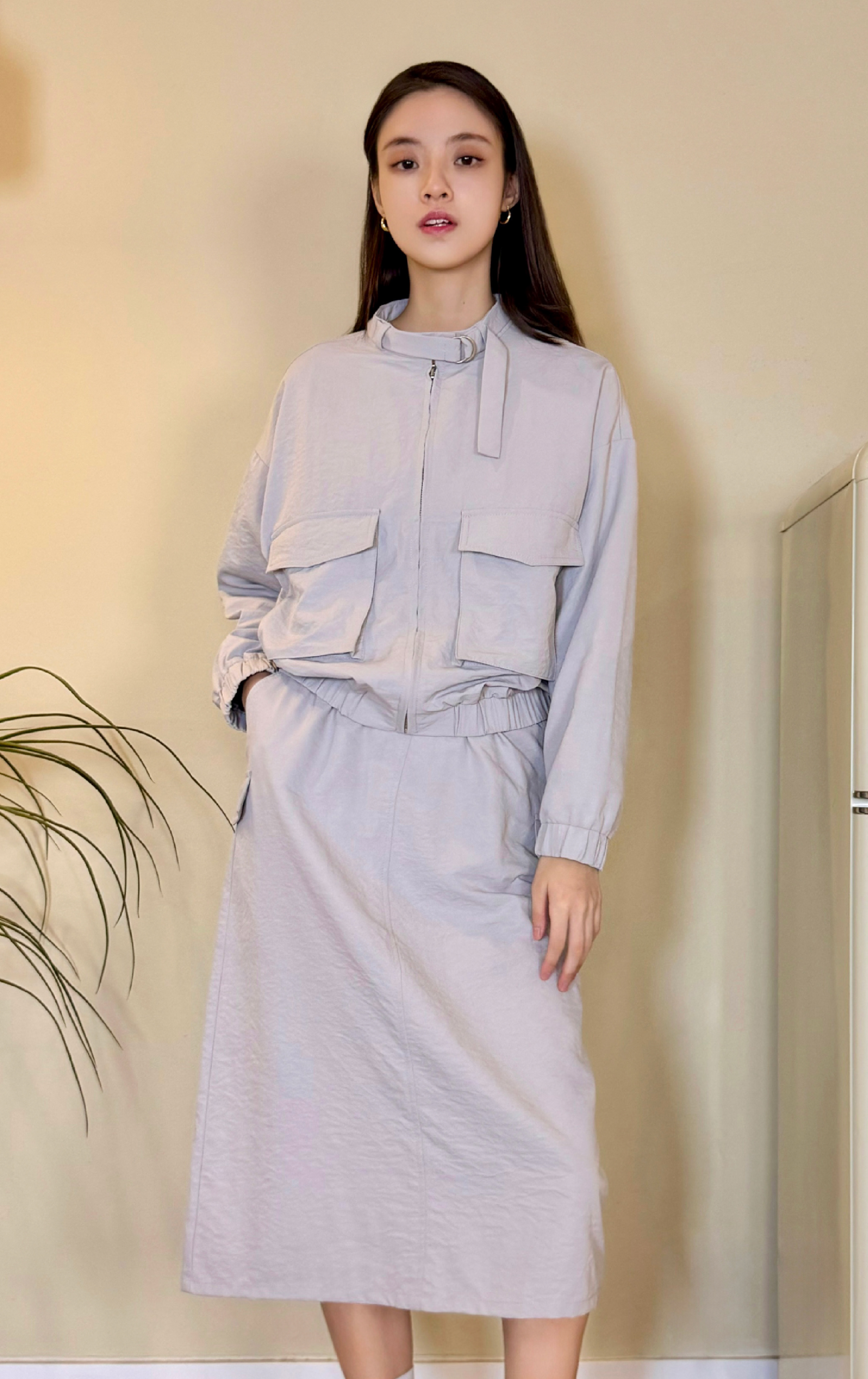 假口袋半身裙 SK0231