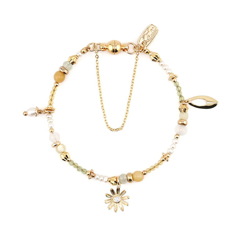 十一月誕生石 • 瑪格莉特 • 真愛 – 黃玉黃水晶 – 手鍊