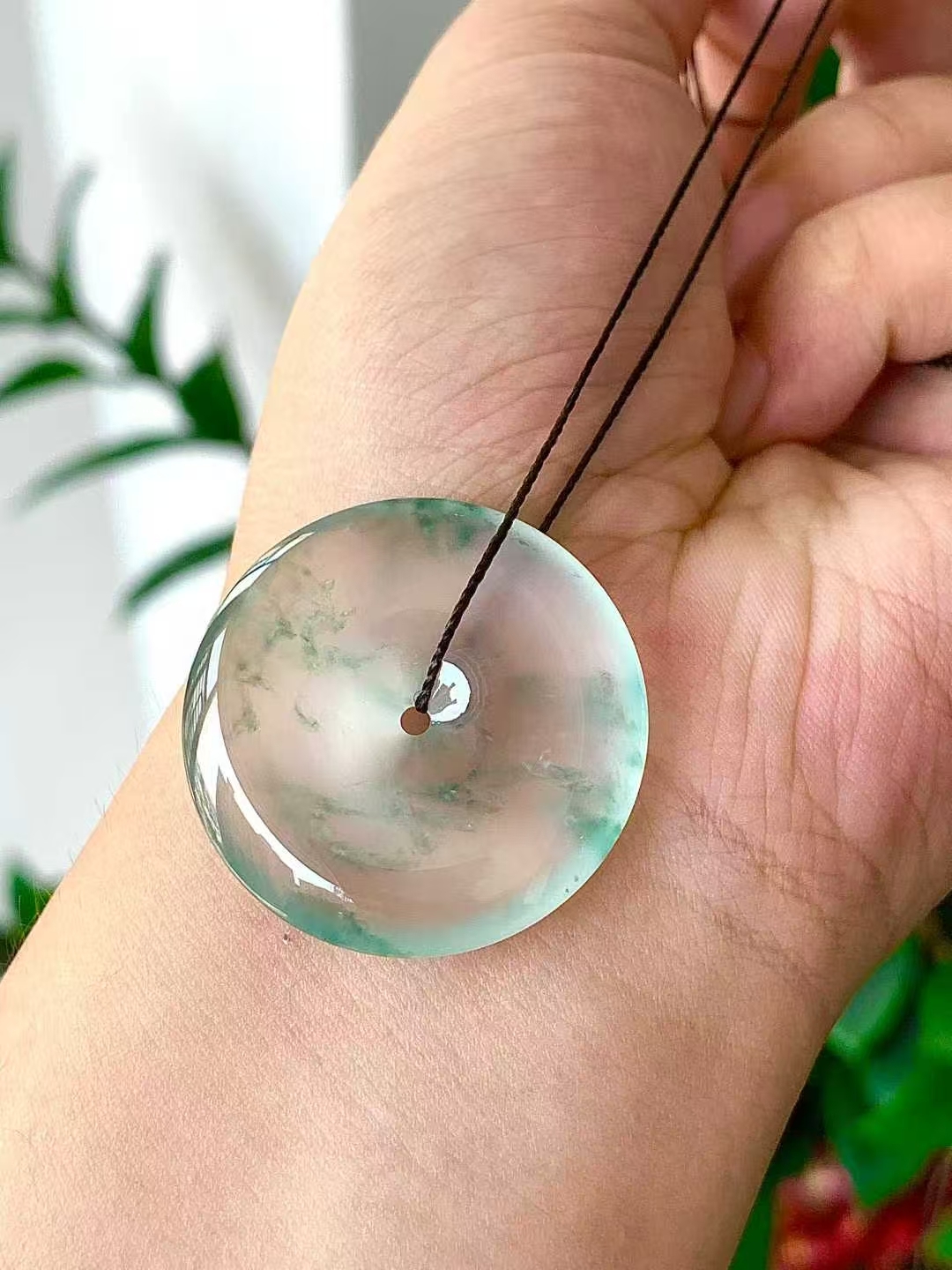 翡翠平安扣 (31.9mm直徑),天然翡翠A玉, 緬甸玉, Jade, Jadeite