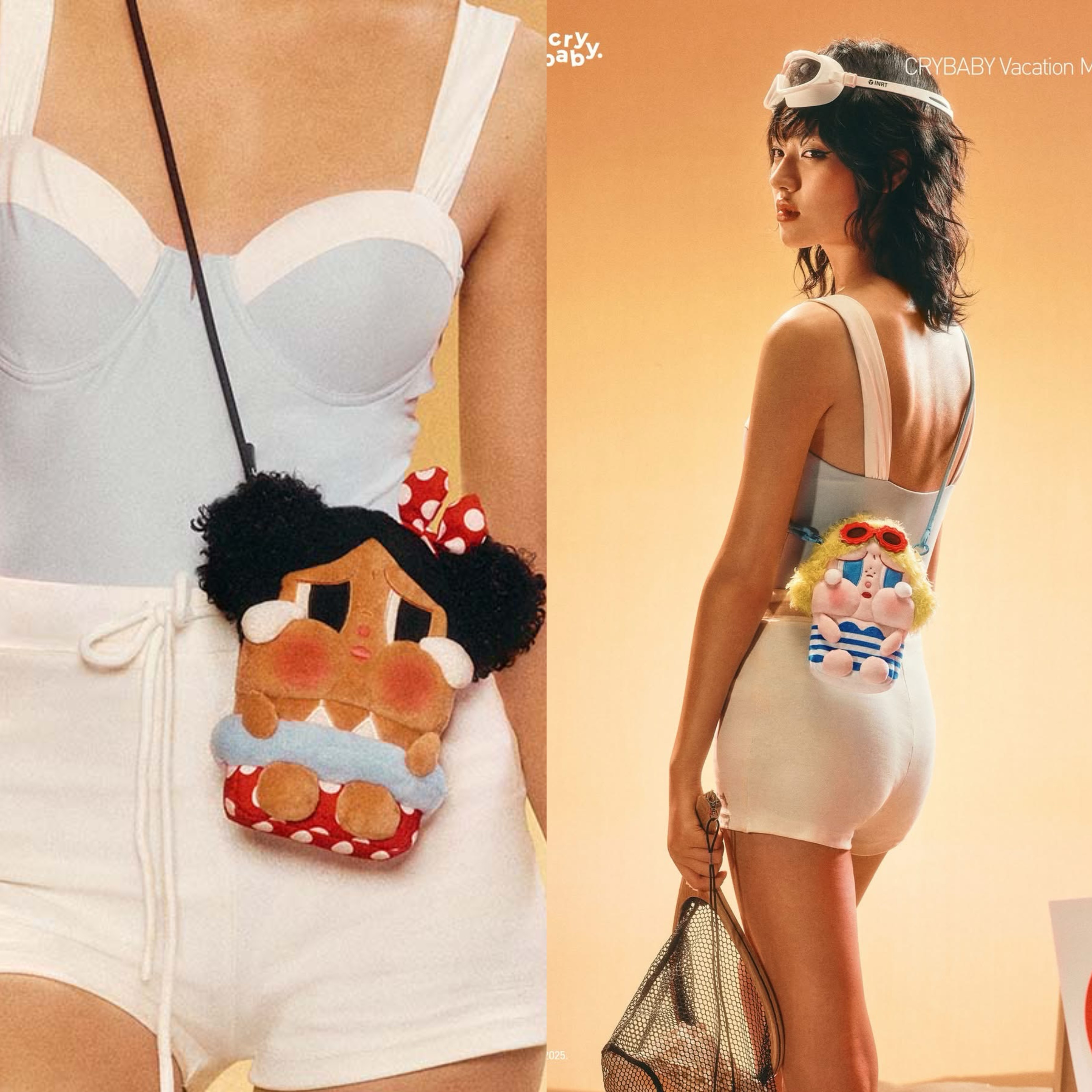 新品POPMART CRYBABY Vacation Mode On系列 - MINI斜背袋