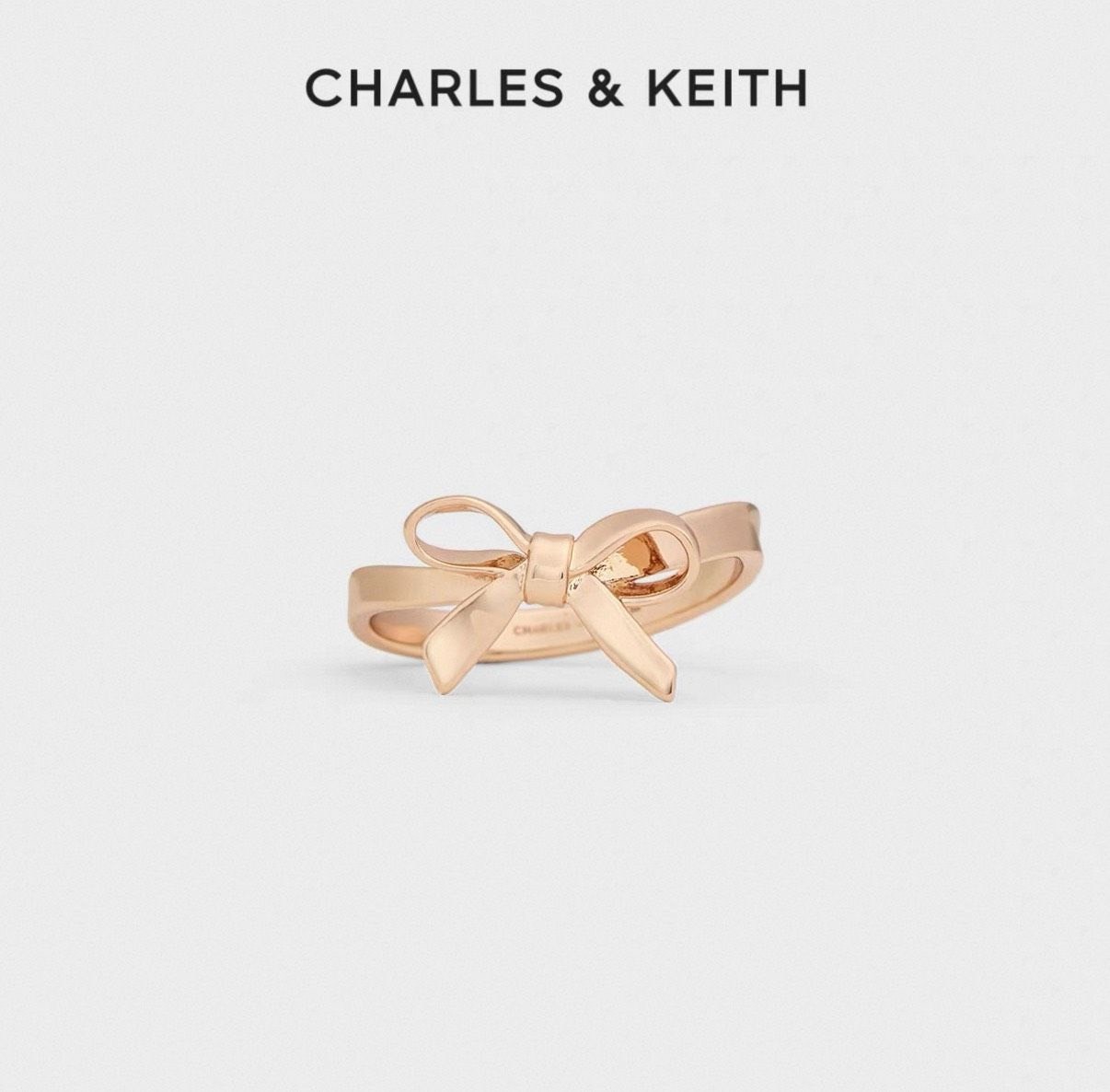 CHARLES & KEITH 小ck 蝴蝶結戒指