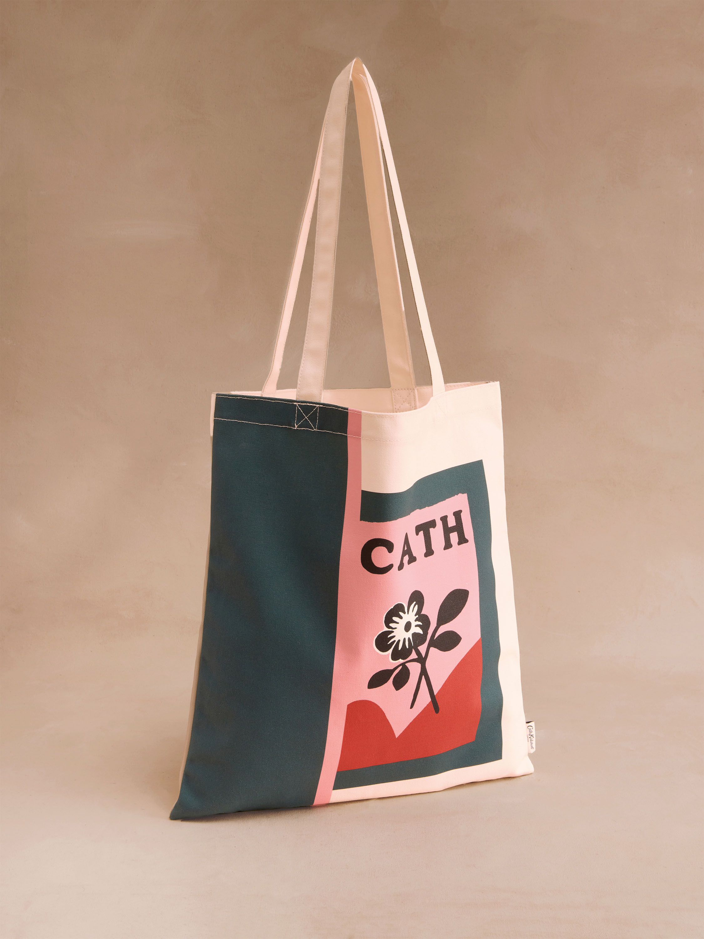 Retro Posters Floral Green 圖案托特包