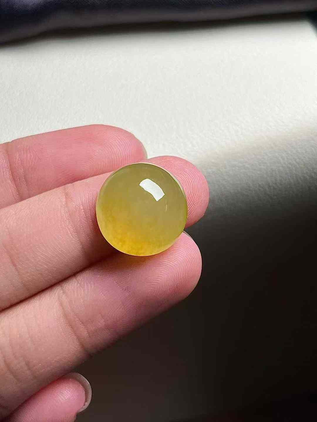 翡翠金黃蛋面,天然翡翠A玉, 緬甸玉, Jade, Jadeite