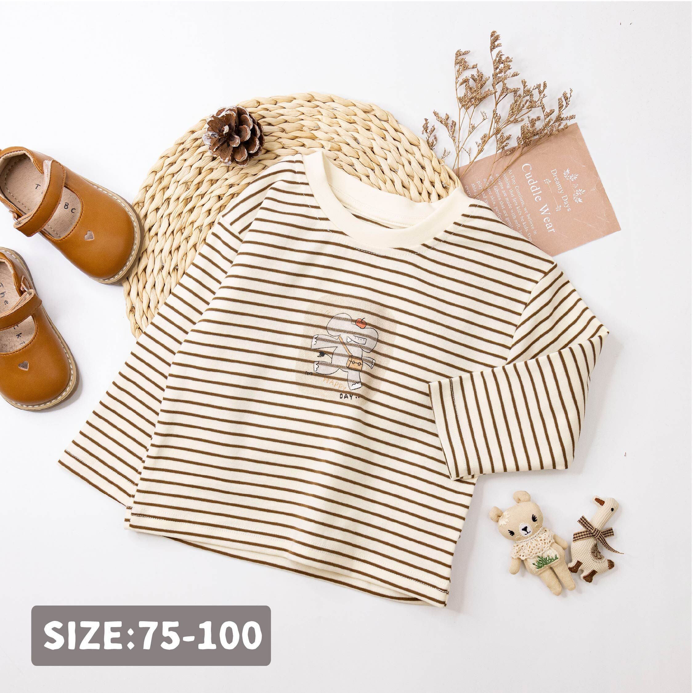 【H55501】森林小象郊遊趣上衣