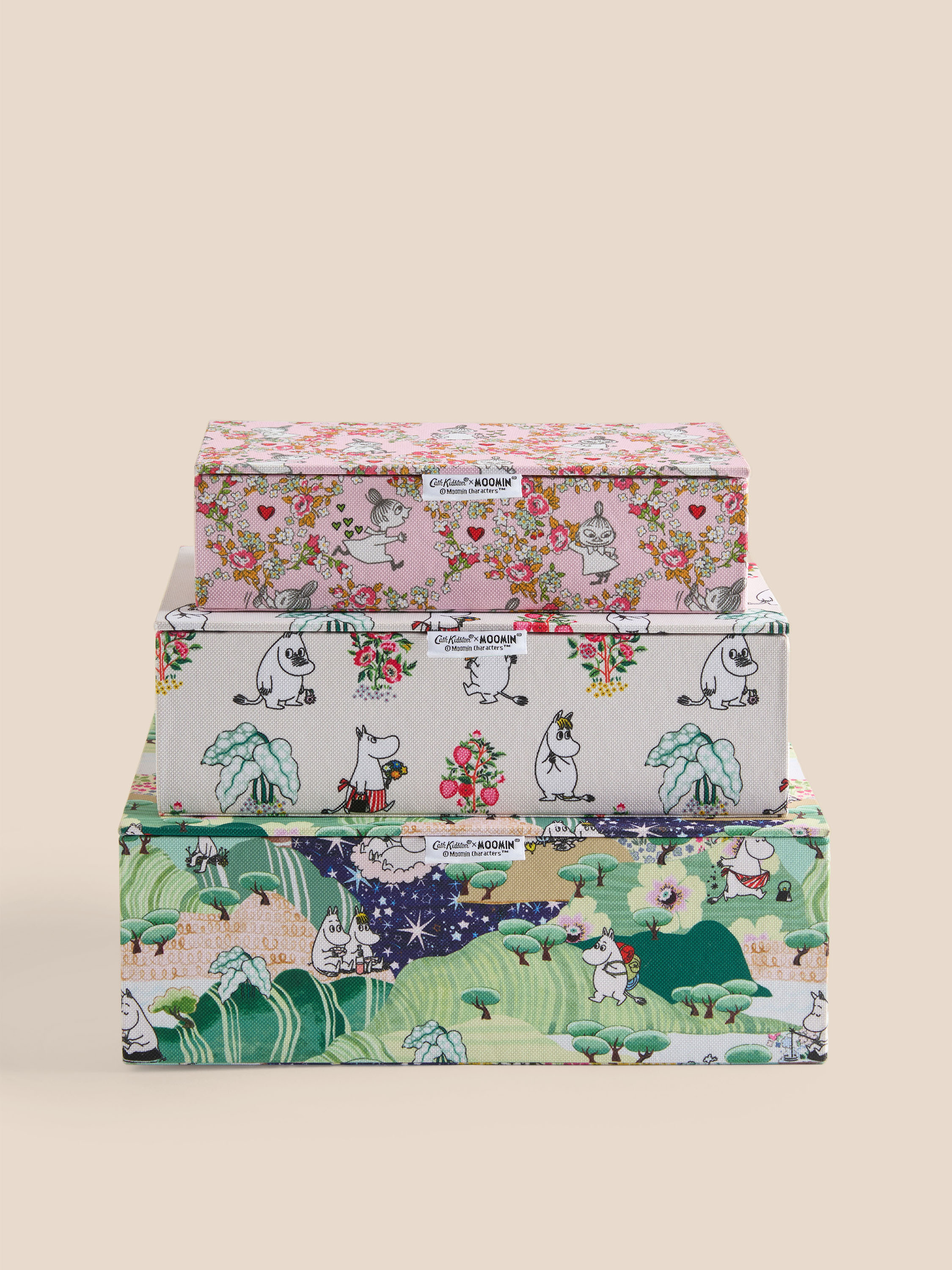 Moomin Valley 三入收納盒組