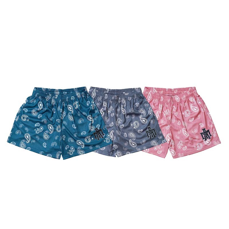 MTA Paisley Pattern Short 網布 變形蟲 短褲 青色 灰藍 粉紅 MT25P006 [台灣現貨]