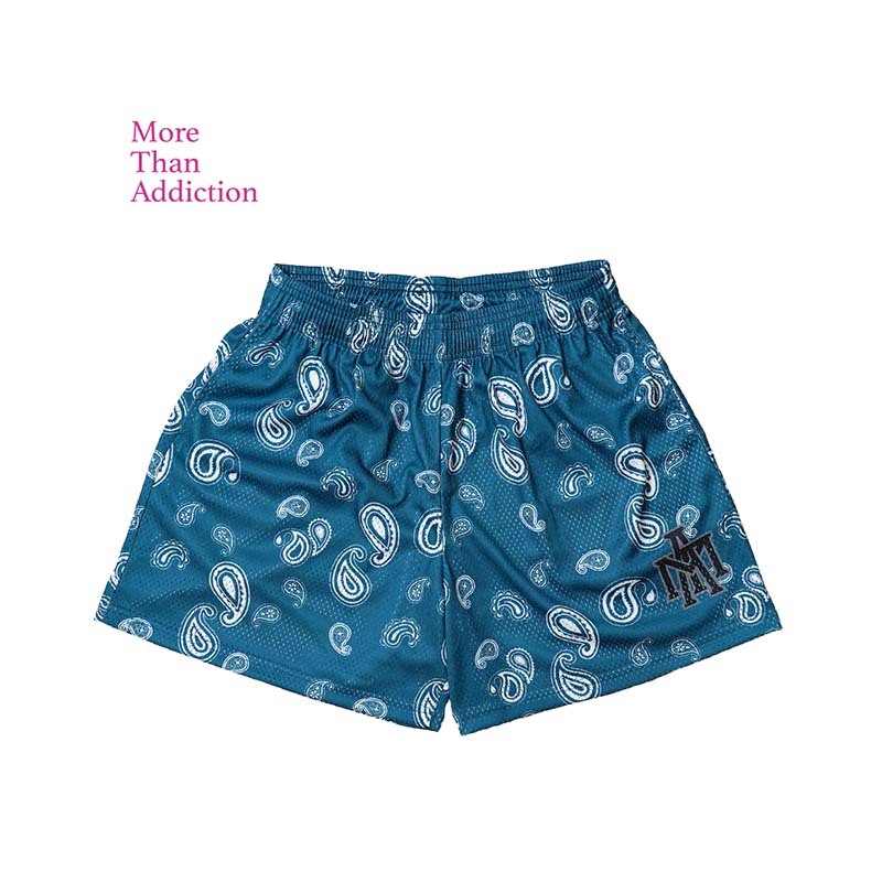 MTA Paisley Pattern Short 網布 變形蟲 短褲 青色 灰藍 粉紅 MT25P006 [台灣現貨]