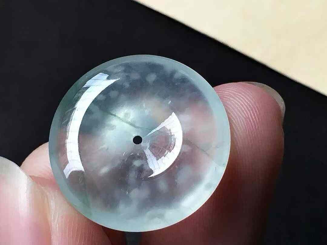 翡翠平安扣 (19.6mm直徑),天然翡翠A玉, 緬甸玉, Jade, Jadeite