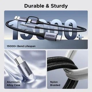 Ugreen 二合一音訊轉接器_CM772-45009