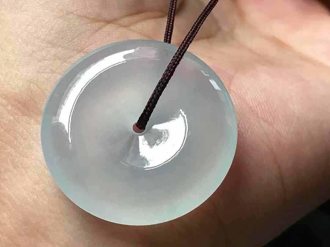 翡翠平安扣 (27.4mm直徑),天然翡翠A玉, 緬甸玉, Jade, Jadeite