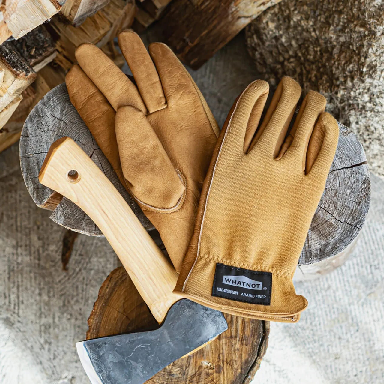 【WHATNOT】日本製牛皮難燃手套