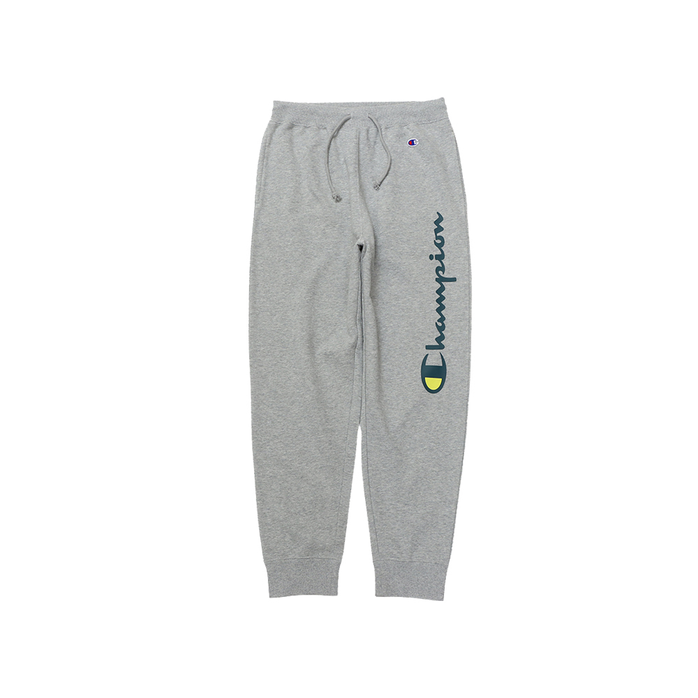 男款-BASIC LOGO印花棉質長褲-灰色（C3-A211-070）