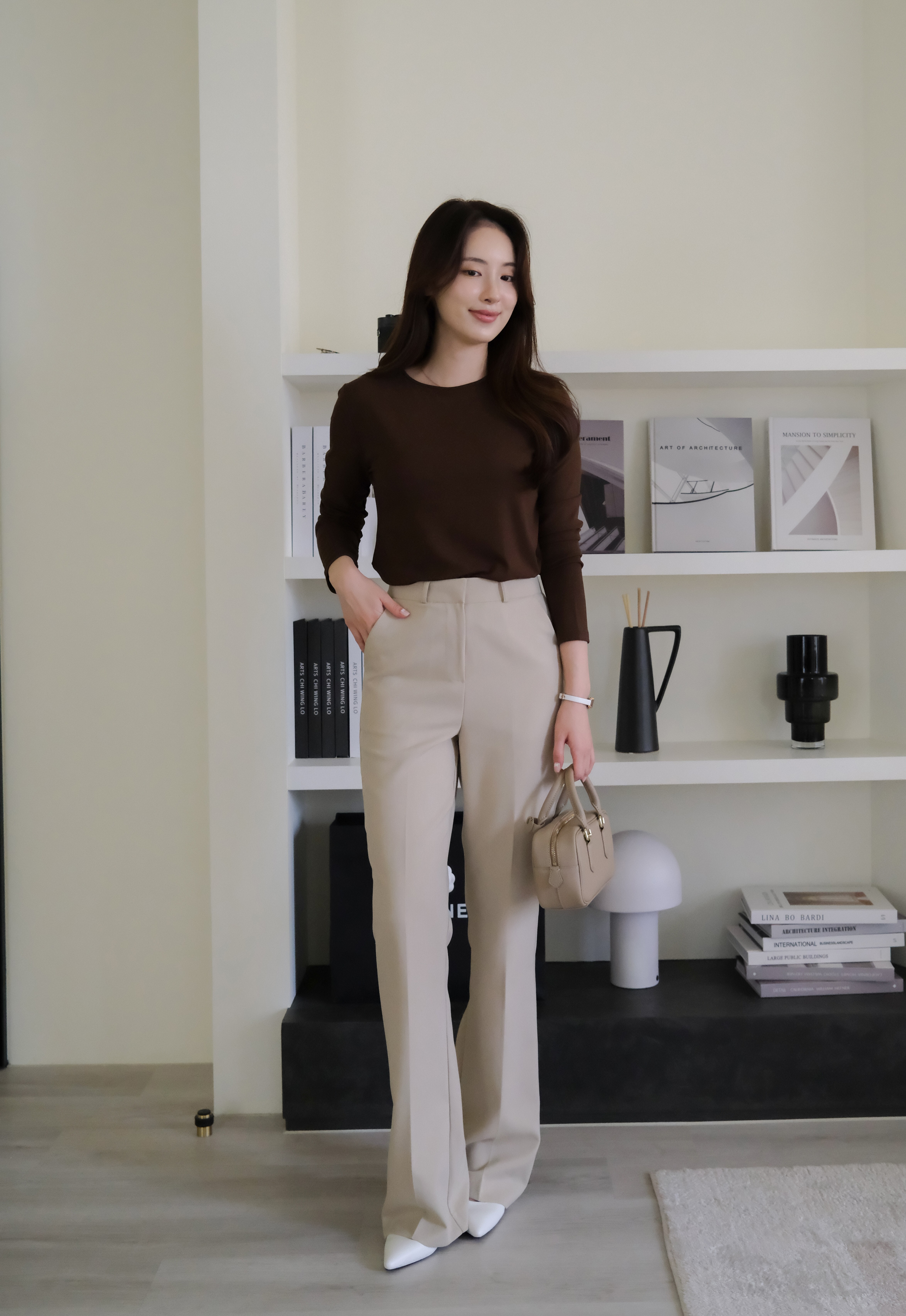 【🌸早春新品 】 Faithe 修容知性溫柔西裝褲 ( 2 colors )