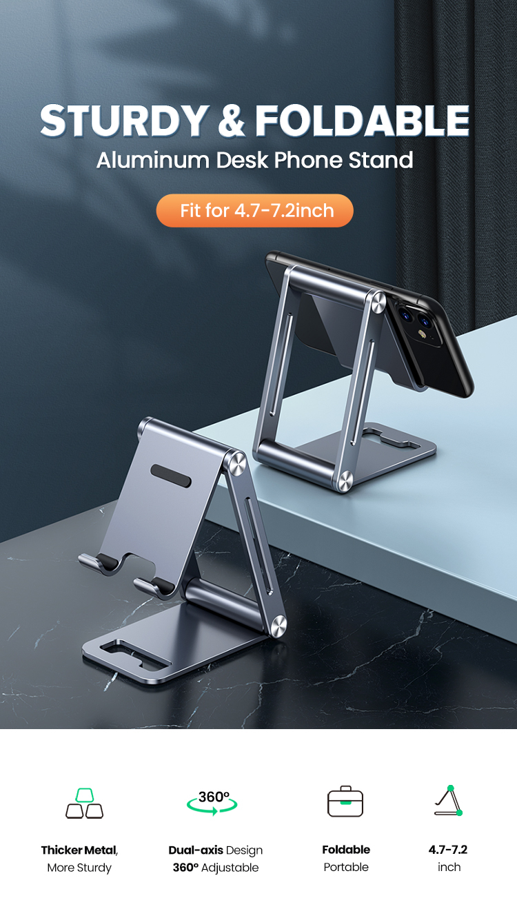 Ugreen 金屬可調節高度手機支架_LP263-50324