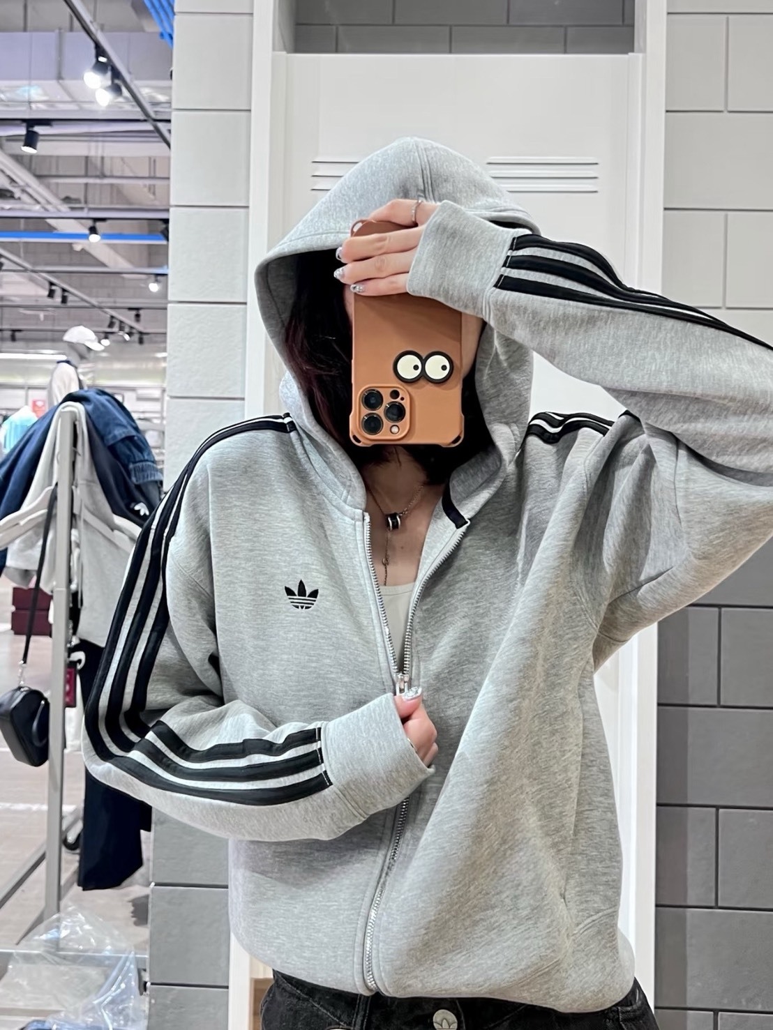 ADIDAS 太空灰 連帽 外套