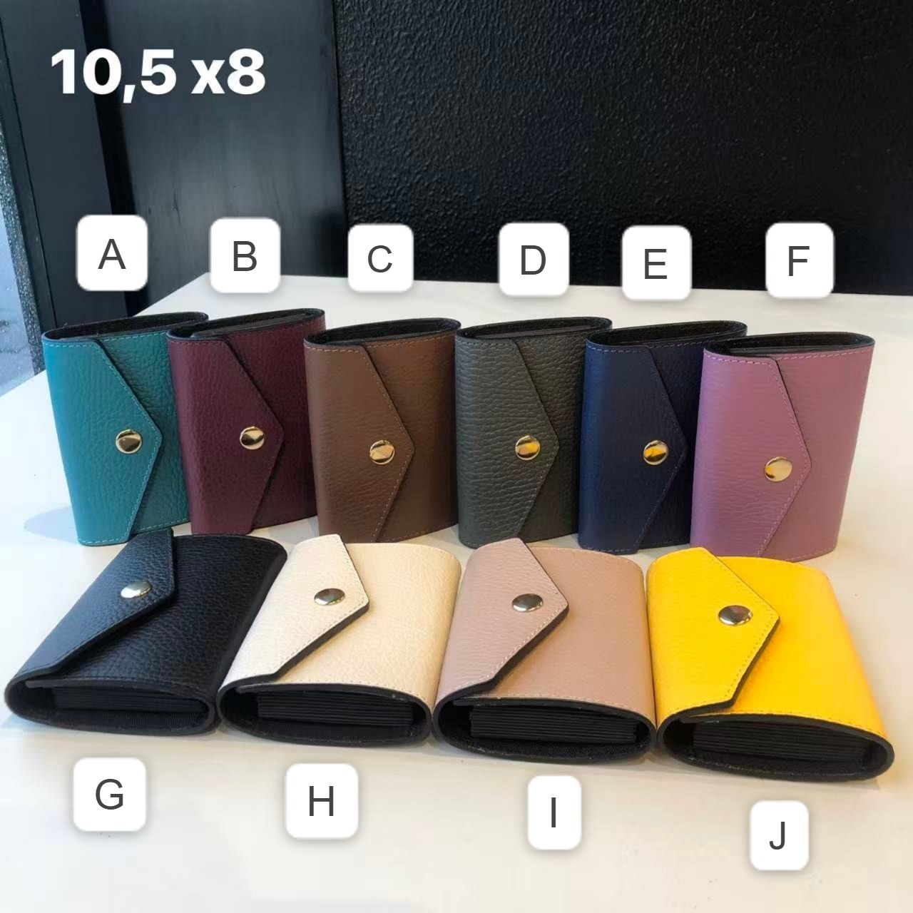 【直播】意大利皮具 LL102709 啪鈕卡包