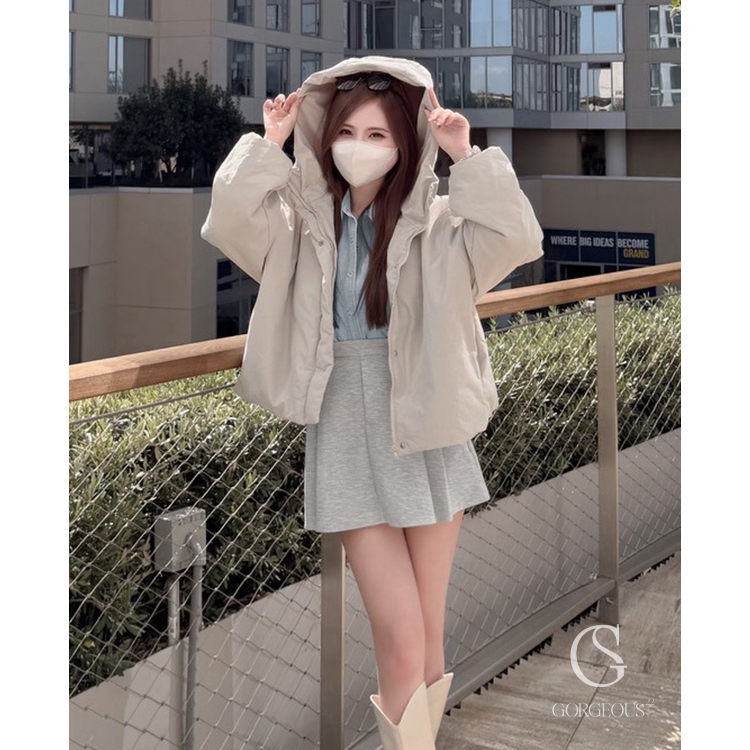 G9740 「高磅冬款糯米百摺褲裙」