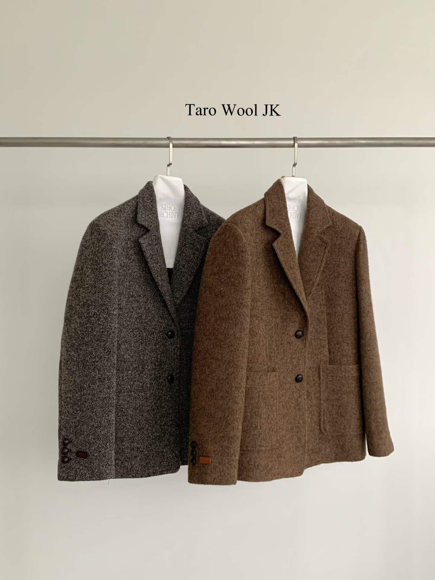 AP5102 羊毛雙口袋開V西裝外套